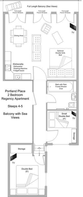 Apartamento Portland Place Brighton Exterior foto